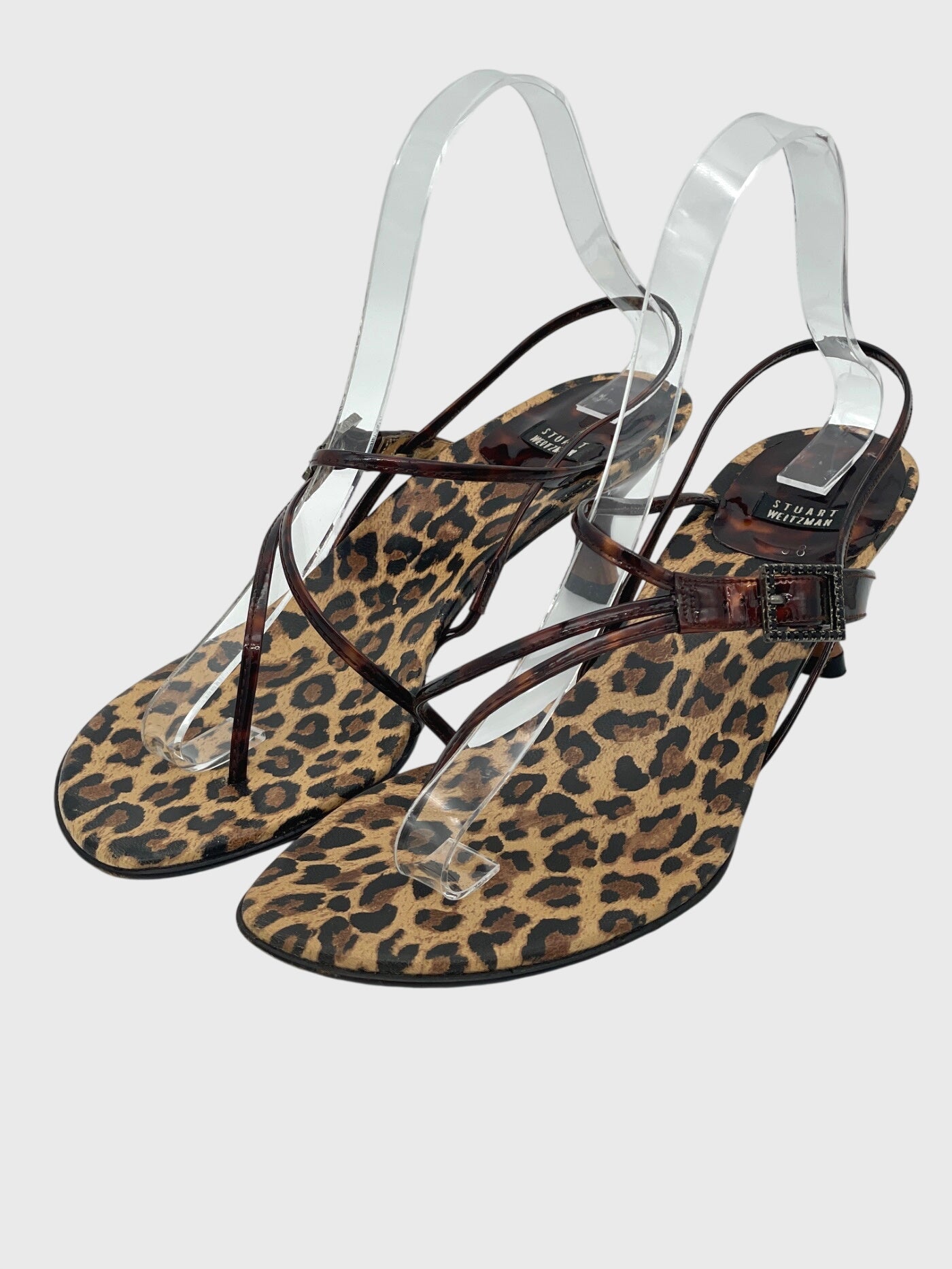 Stuart Weitzman Vintage Sandale mit Absatz EU 38 Mehrfarbig