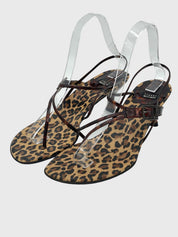 Stuart Weitzman Vintage Sandale mit Absatz EU 38 Mehrfarbig