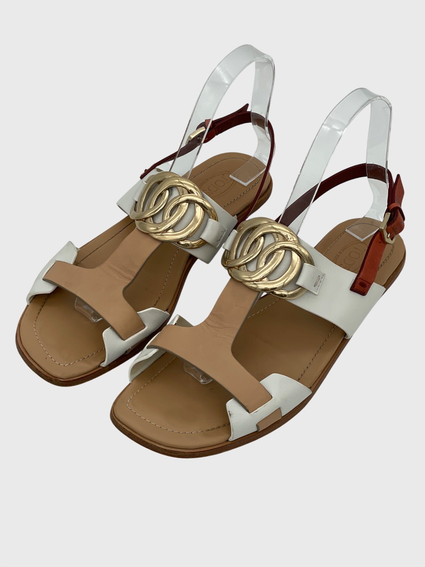 Tod's Embellished Flache Sandale EU 37.5 Mehrfarbig - Image 3