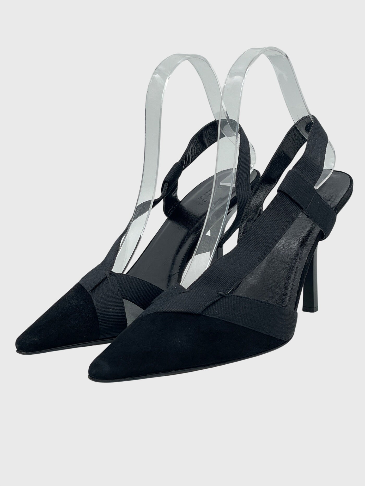Gucci Elastic Strap Slingback EU 37.5 Schwarz - Image 3