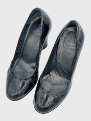 Stuart Weitzman Croc Pattern Pump EU 35 Schwarz - Image 3