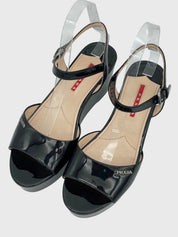 Prada Sport Sandale mit Absatz EU 37.5 Schwarz - Image 3