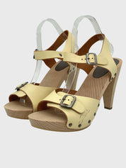 Diesel Wooden Heel Sandale mit Absatz EU 40 Beige - Image 3