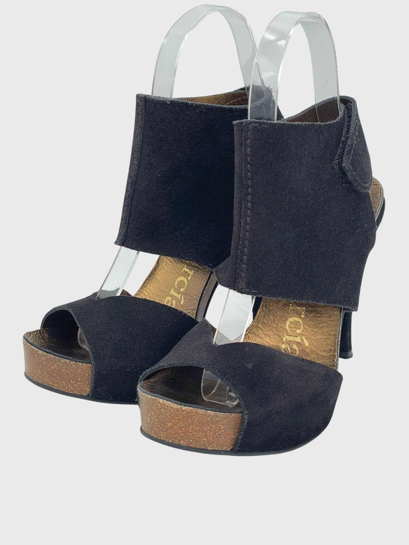 Pedro Garcia Suede Sandale mit Absatz EU 36 Schwarz - Image 3