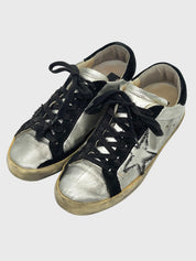 Golden Goose Superstar Low Top Sneaker EU 36 Metallic - Image 3