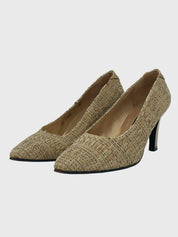 Stuart Weitzman Woven Lame Pump EU 38 Metallic - Image 3
