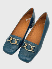 Chie Mihara Leather Pump EU 38 Blau - Image 3