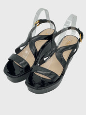 Prada Wedge Heels Sandale mit Absatz EU 41 Schwarz - Image 3