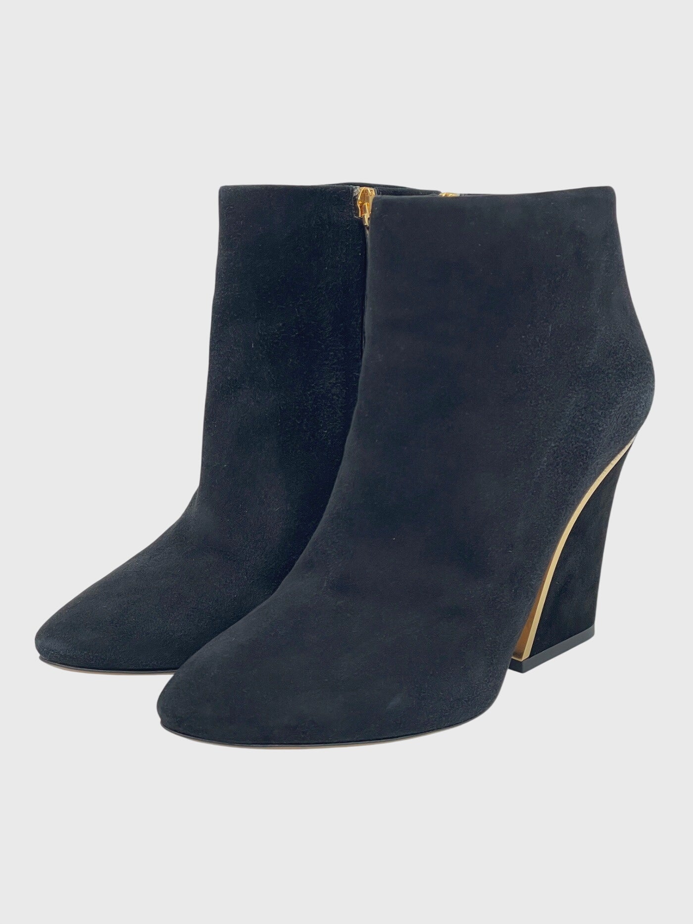 Chloé Beckie Suede Ankle Boot EU 39.5 Schwarz - Image 3