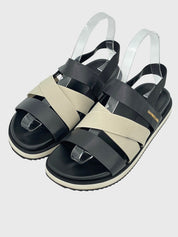 Moncler Calf Leather Flache Sandale EU 35 Mehrfarbig - Image 3