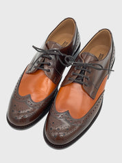 CLOSED Two-Tone Brogue Derby EU 38 Braun - Image 3