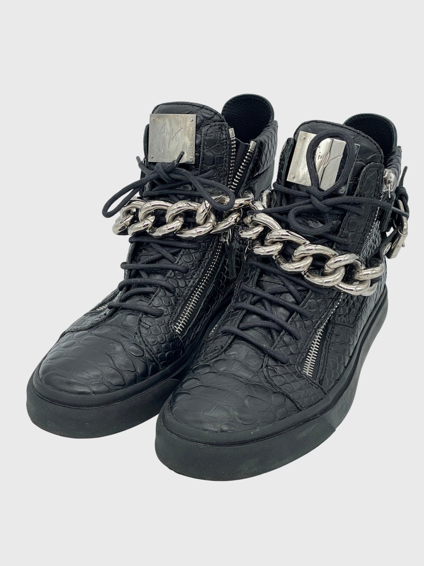 Giuseppe Zanotti Coby High Top Sneaker EU 43 Schwarz - Image 3