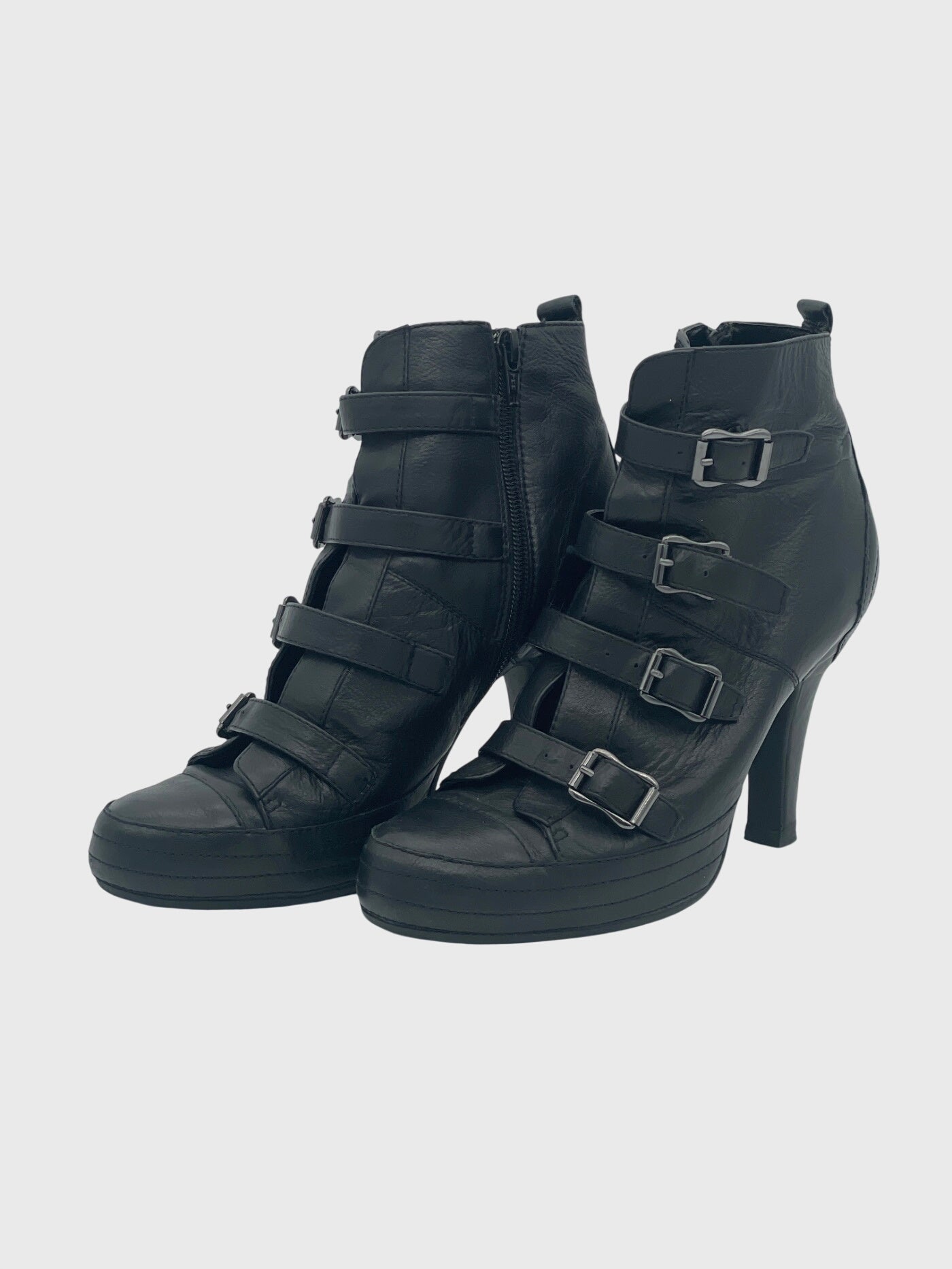 Ash Leather Ankle Boot EU 37 Schwarz - Image 3