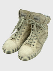 Hogan Rebel High Top Sneaker EU 39.5 Beige - Image 3