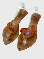 Etro Leather Zehensteg Sandale EU 38 Braun - Image 3
