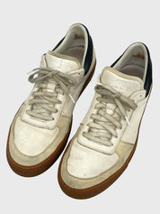Stone Island Footwear Leather Low Top Sneaker EU 44 Beige - Image 3