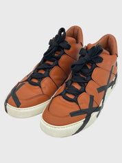 Zegna Tiziano XXX High Top Sneaker EU 42 Braun - Image 3