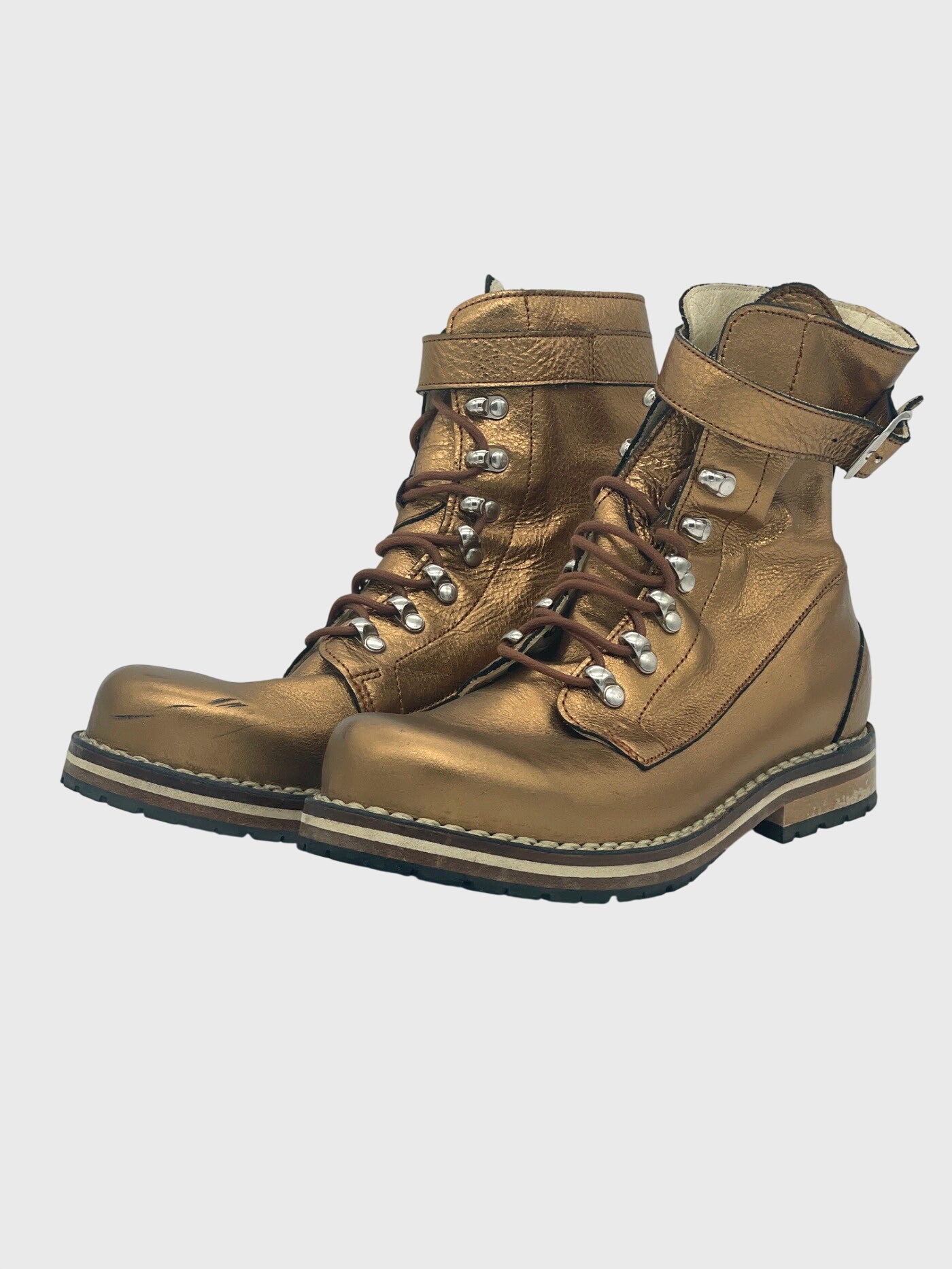 Luis Trenker Alpin-Lifestyle Combat Stiefel EU 38 Metallic - Image 3