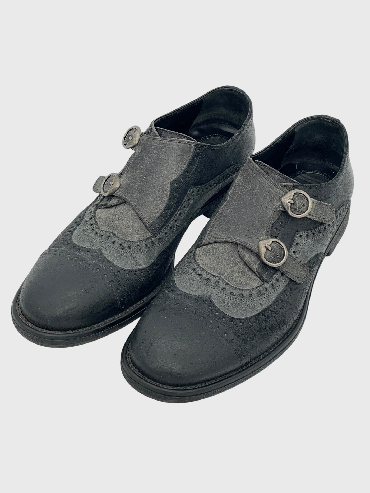 Dolce & Gabbana Double Monk Strap Brogue Loafer EU 40 Schwarz - Image 3