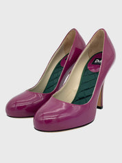 Dolce & Gabbana Patent Leather Pump EU 36.5 Lila - Image 3
