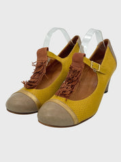 Chie Mihara Block Heel Pump EU 40.5 Gelb - Image 3