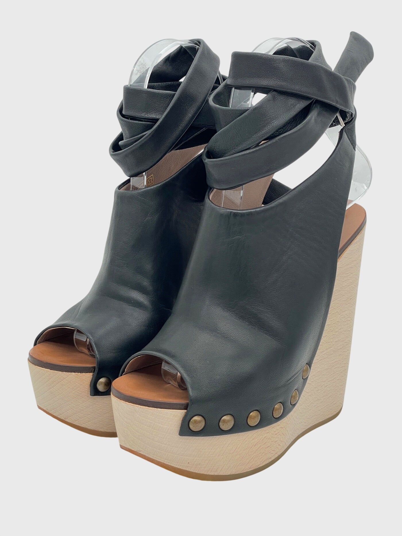 Chloé Penelope Wedge Sandale mit Absatz EU 35.5 Schwarz - Image 3