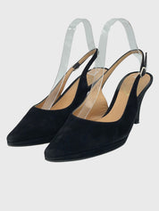 Unuetzer Suede Slingback EU 38.5 Schwarz - Image 3