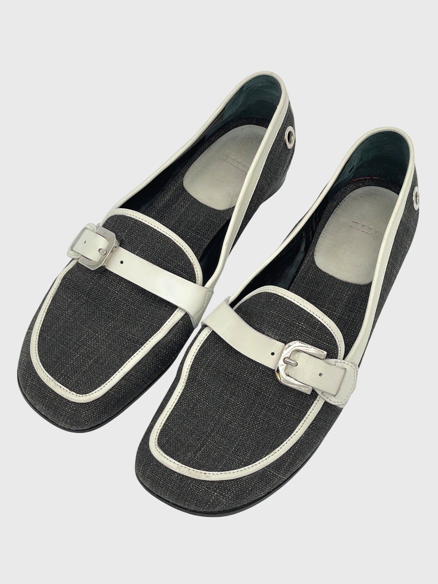 Bally Canva Loafer EU 39.5 Grau - Image 3