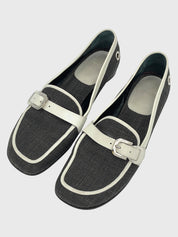 Bally Canva Loafer EU 39.5 Grau - Image 3