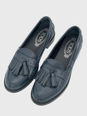 Tod's Gomma Frangia Tassel Loafer EU 35.5 Blau - Image 3