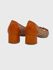 Miu Miu Woven Leather Sandale mit Absatz EU 39 Mehrfarbig - Image 3