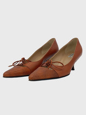 Alberta Ferretti Leather Pump EU 37 Braun - Image 3