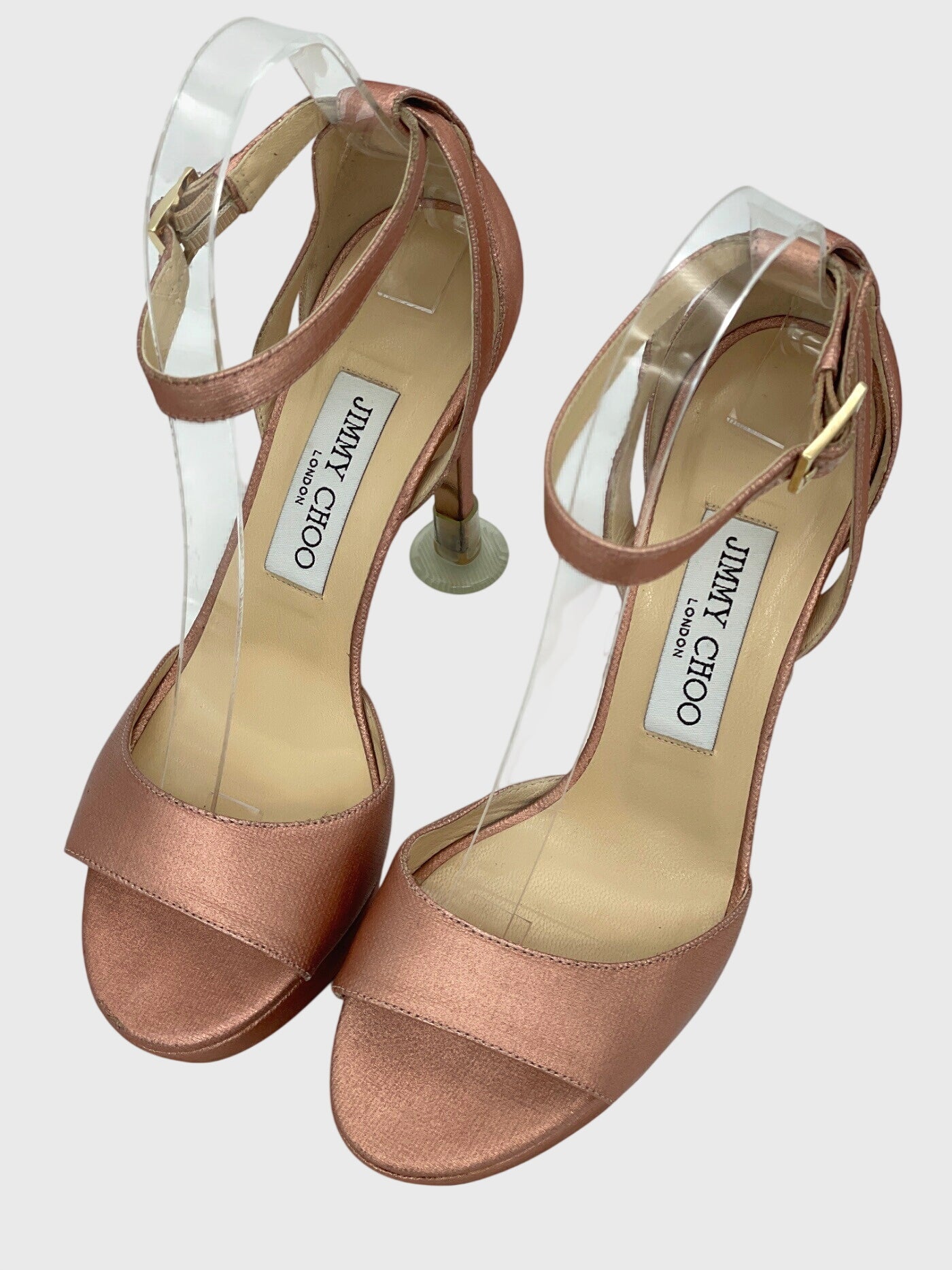 Jimmy Choo Moza Platform 120 Sandale mit Absatz EU 36 Metallic