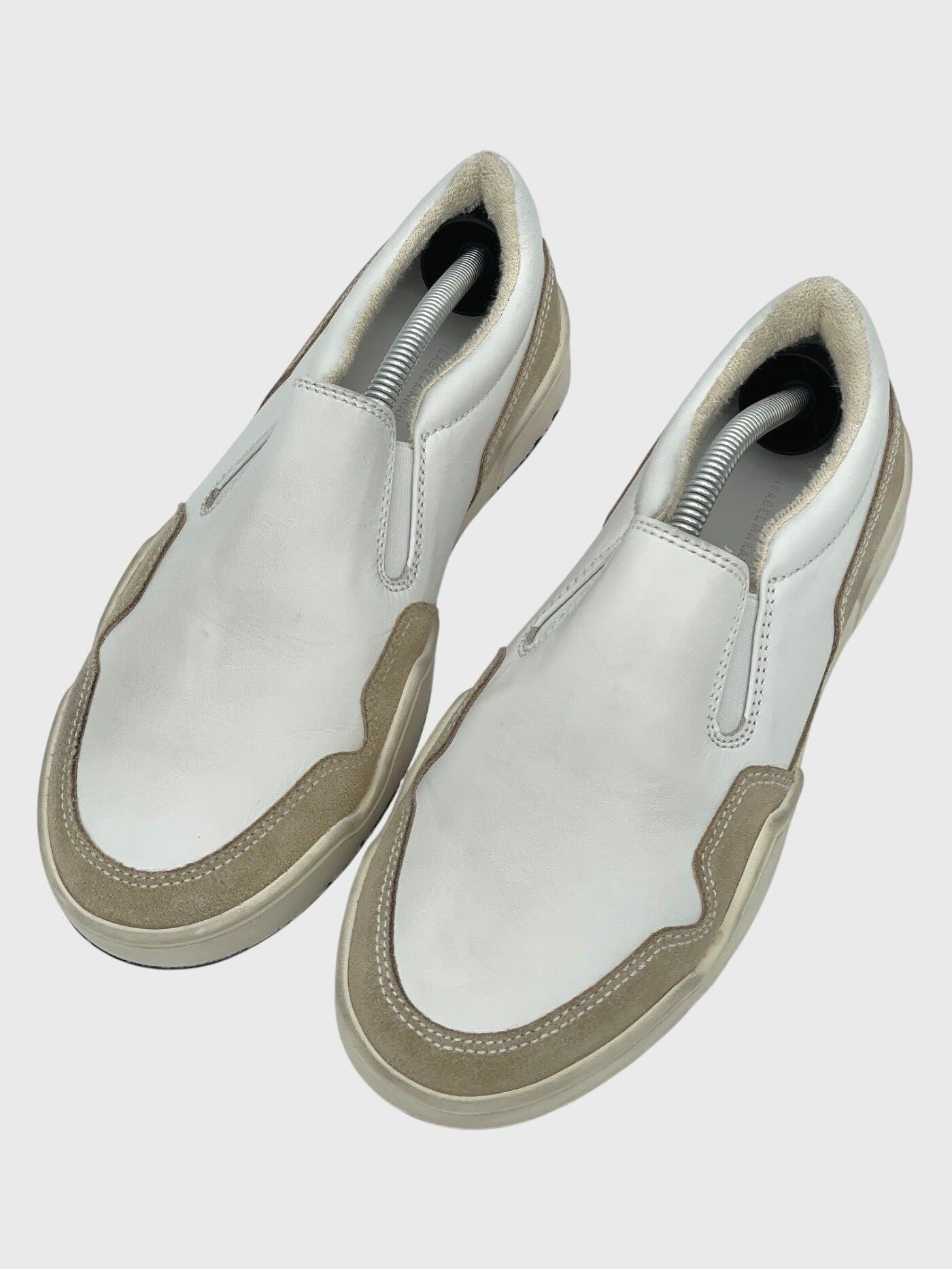 Isabel Marant Leather Slip-On Sneaker EU 38 Weiß - Image 3