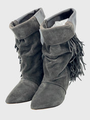 Isabel Marant pour H&M Fringed Ankle Boot EU 36 Grau - Image 3