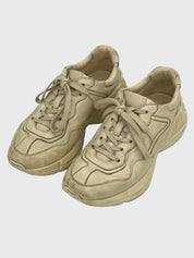 Gucci Rhyton Low Top Sneaker EU 37 Beige - Image 3
