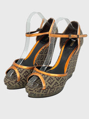Fendi Delfina Sandale mit Absatz EU 39.5 Braun - Image 3