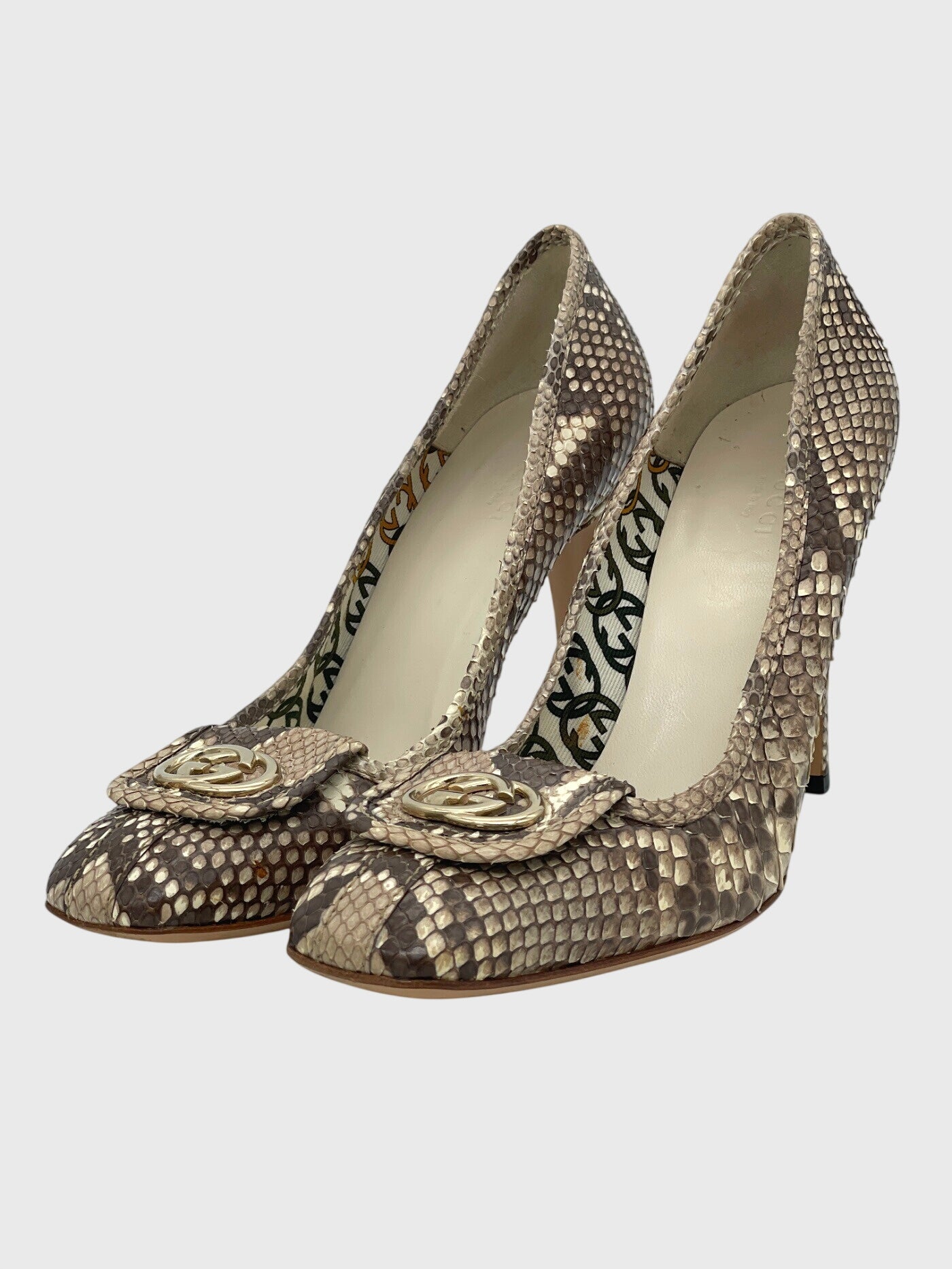 Gucci Python GG Pump EU 39 Mehrfarbig - Image 3