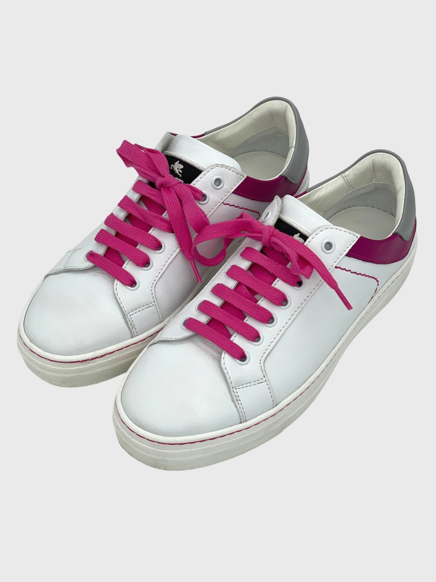 Etro Leather Low Top Sneaker EU 39 Weiß - Image 3