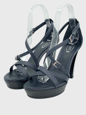Tod's Platform Sandale mit Absatz EU 36 Blau - Image 3