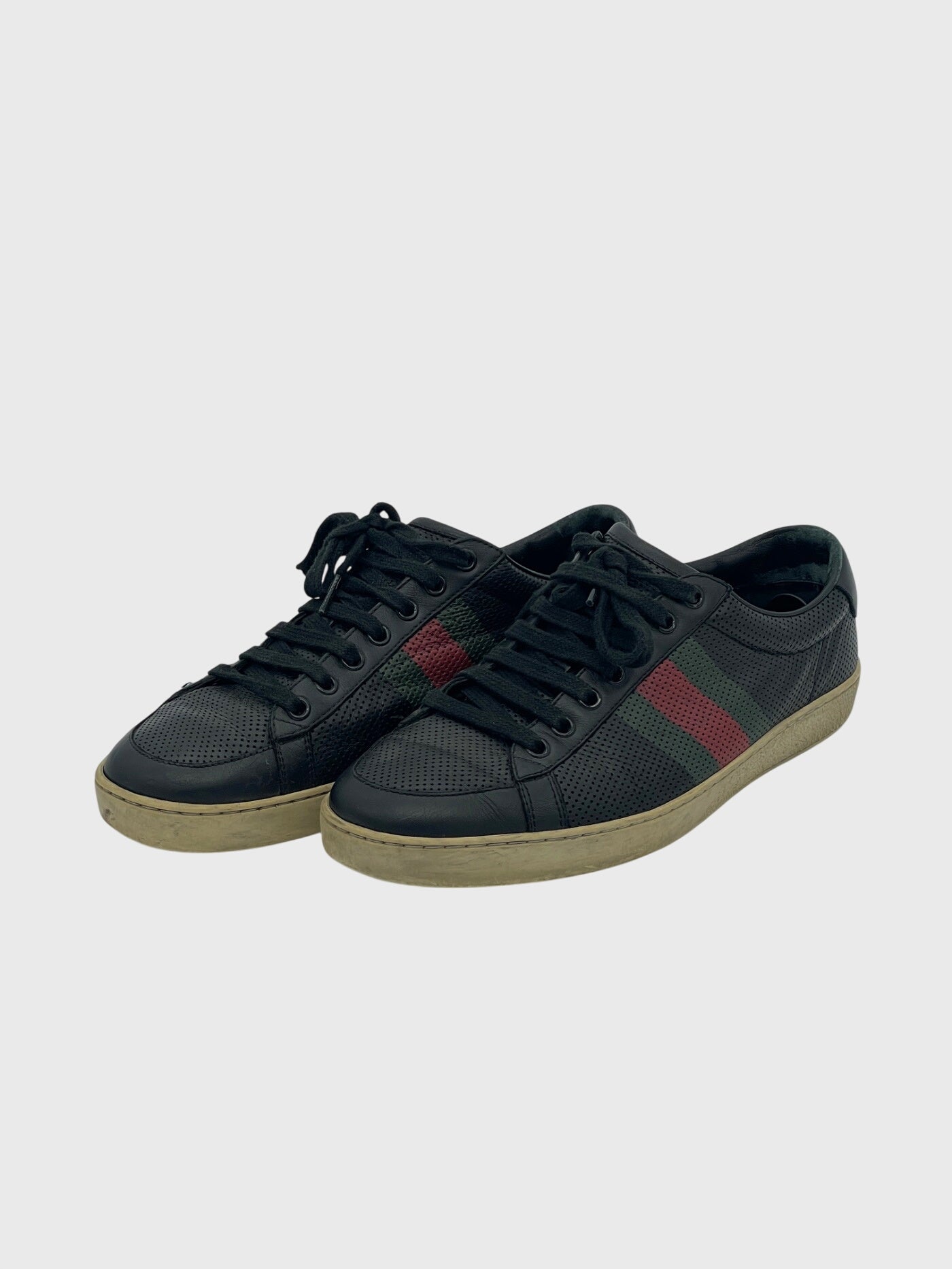 Gucci Ace Low Top Sneaker EU 40.5 Schwarz - Image 3