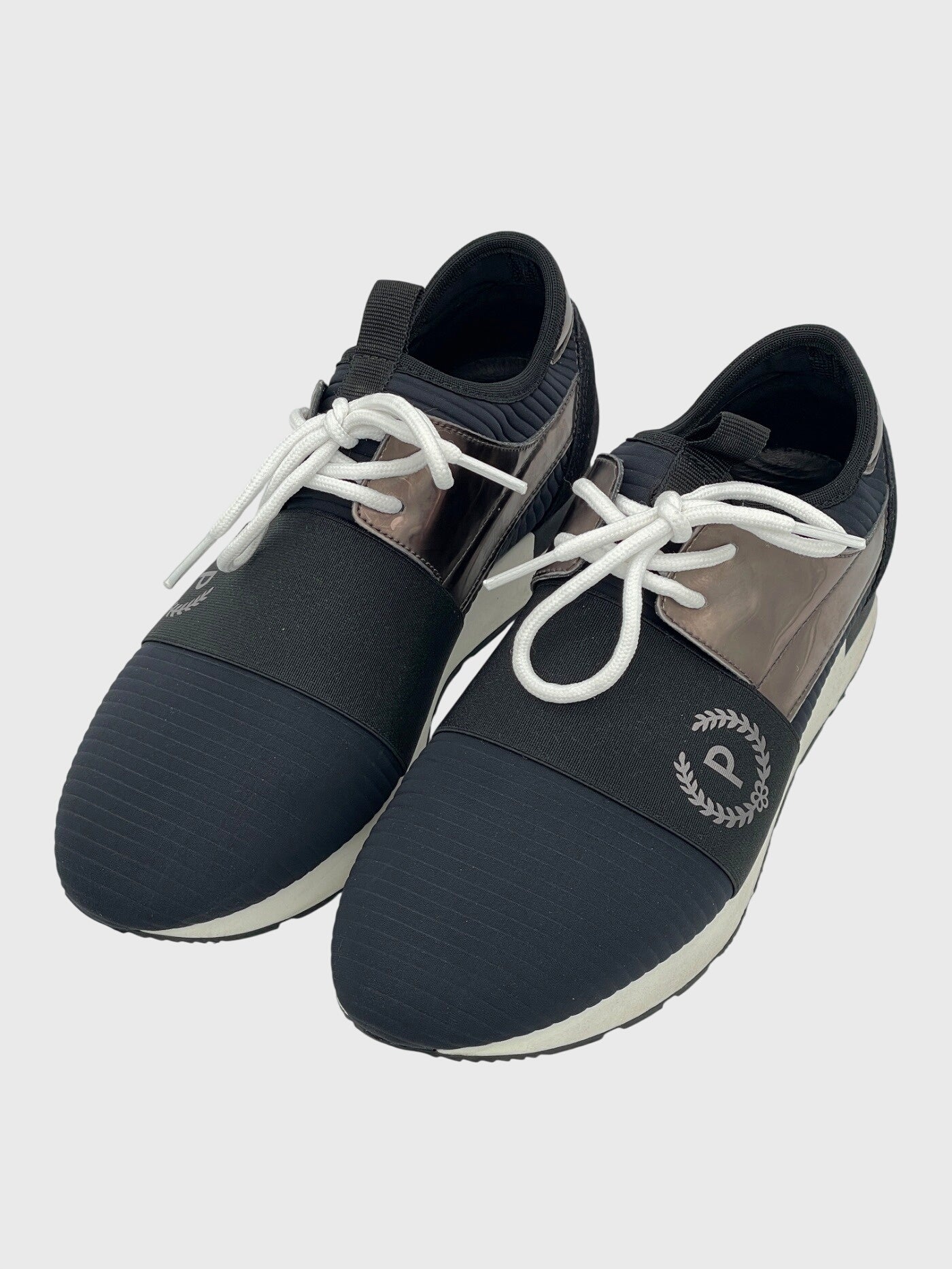 Pollini Low-Top Mesh Low Top Sneaker EU 37 Schwarz - Image 4