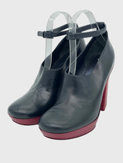 Celine Phoebe Philo Ankle Strap Plateau Pump EU 38.5 Schwarz - Image 3