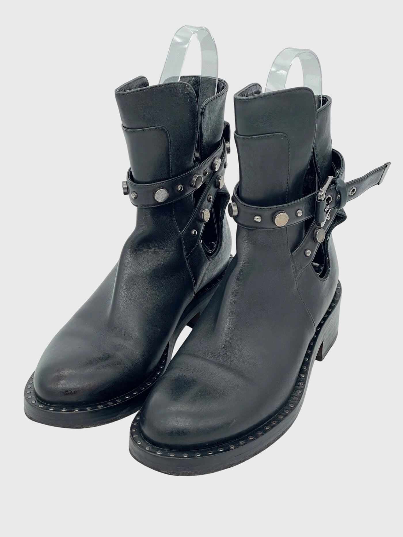 Dorothee Schumacher Cut-Out Studded Ankle Boot EU 37 Schwarz - Image 3