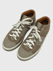 Jimmy Choo Leather & Suede High Top Sneaker EU 40 Braun - Image 3