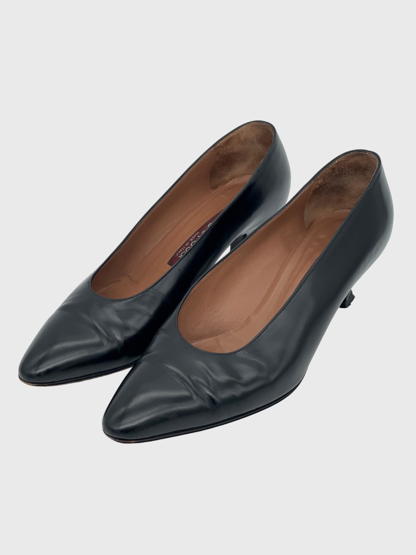 Sergio Rossi Leather Pump EU 38.5 Schwarz - Image 3