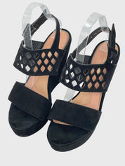 Clergerie Paris Wedge Sandale mit Absatz EU 39 Schwarz - Image 3