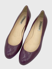 L.K.Bennet Patent Leather Kitten Heel EU 41 Lila - Image 2