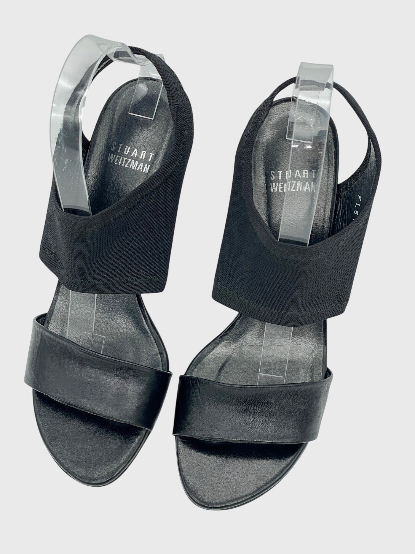 Stuart Weitzman Leder Sandale mit Absatz EU 38 Schwarz - Image 3