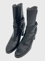 Jil Sander Strap Block Ankle Boot EU 39.5 Schwarz - Image 3